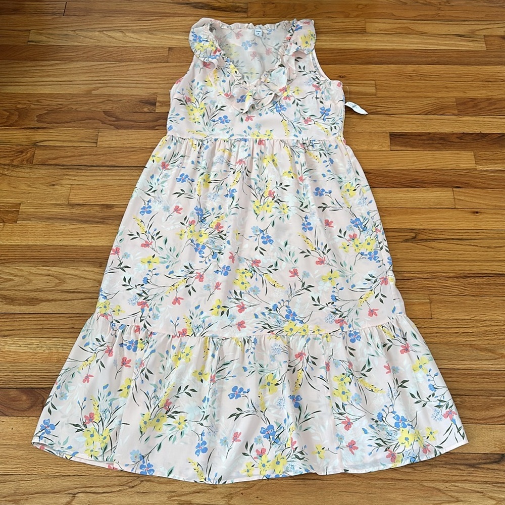 NWT Old Navy Floral Pastel Colors Sundress Sz M